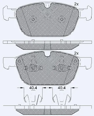 Brake Pad Set, disc brake (01817A)