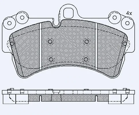 Brake Pad Set, disc brake (01766)