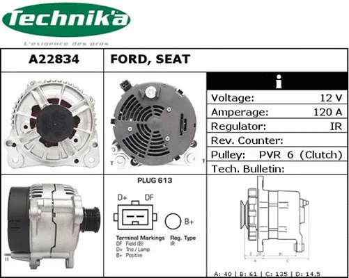 Alternator (A22834)