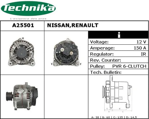 Alternator (A25501)