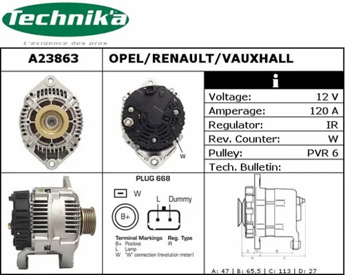 Alternator (A23863)