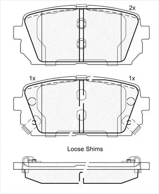 Brake Pad Set, disc brake (02211A)