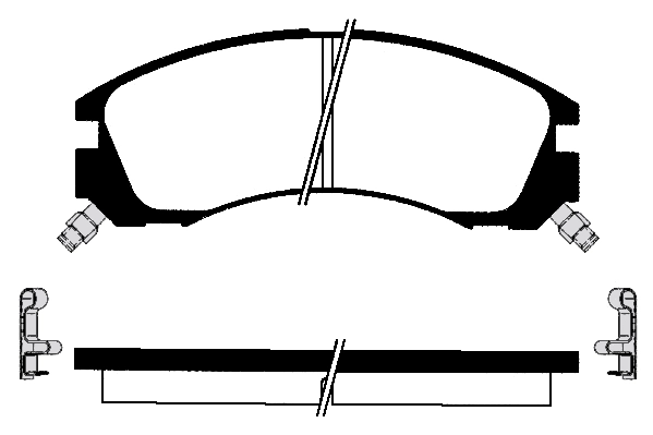 Brake Pad Set, disc brake (01493B)