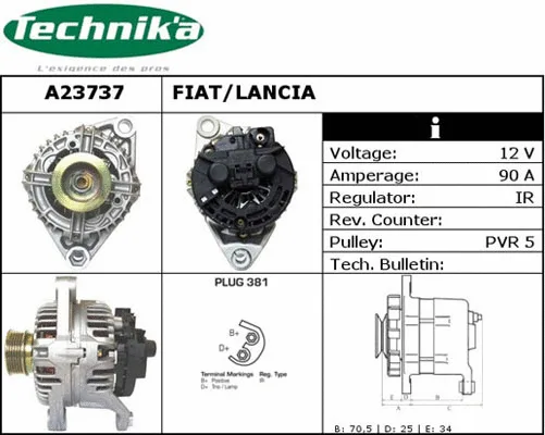 Alternator (A23737)