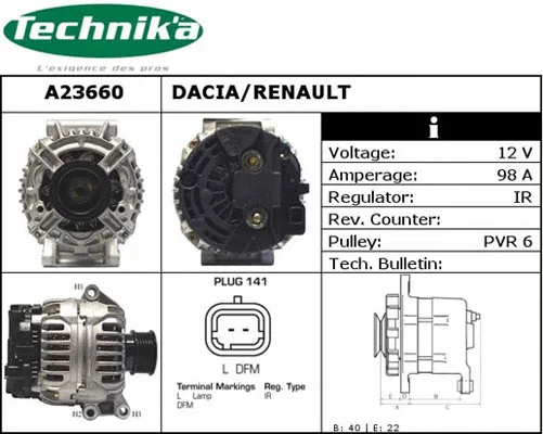 Alternator (A23660)