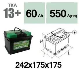Starter Battery (TKA13+)