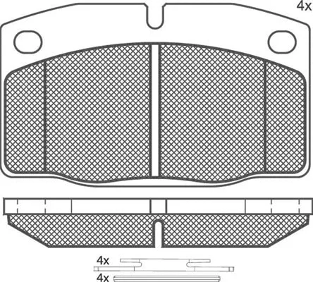 Brake Pad Set, disc brake (01046)