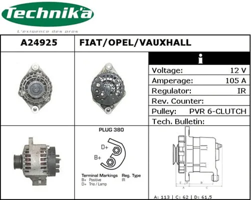 Alternator (A24925)