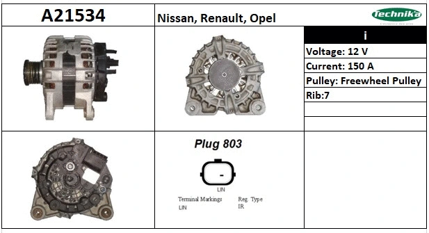 Alternator (A21534)