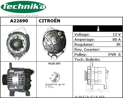 Alternator (A22690)