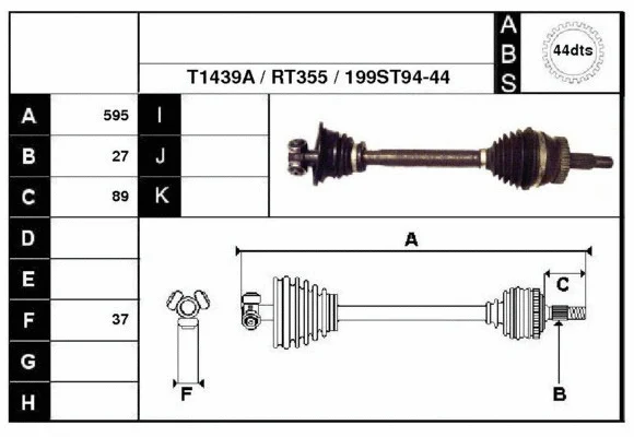 Drive Shaft (38199A)