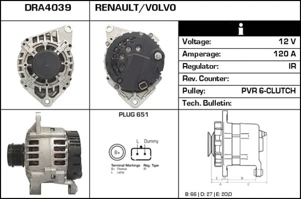Alternator (A23702)