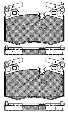Brake Pad Set, disc brake (01832B)