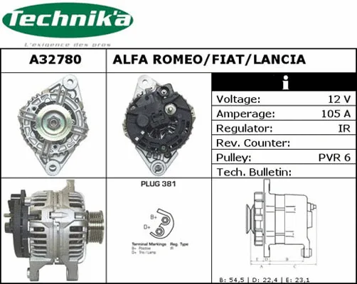 Alternator (A32780)