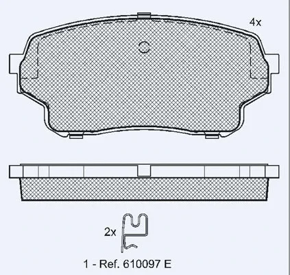Brake Pad Set, disc brake (01773)