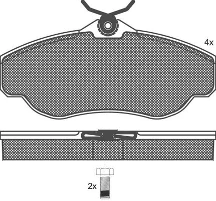 Brake Pad Set, disc brake (01341)