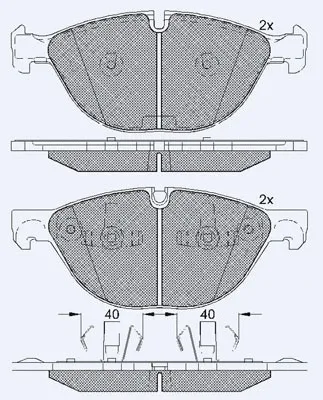Brake Pad Set, disc brake (01809B)