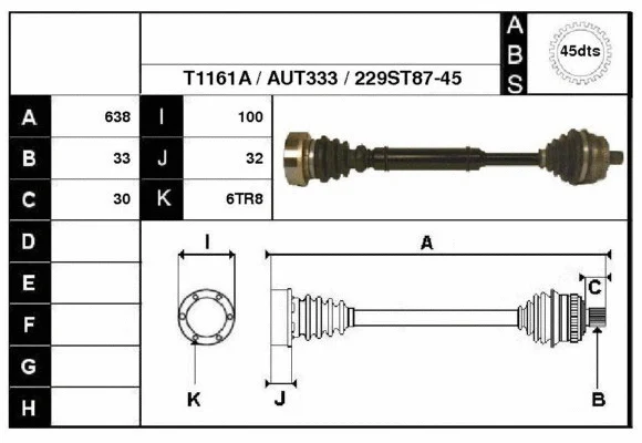 Drive Shaft (67229A)