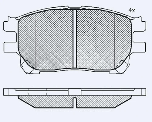 Brake Pad Set, disc brake (01767B)