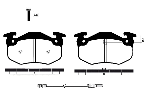 Brake Pad Set, disc brake (02016)