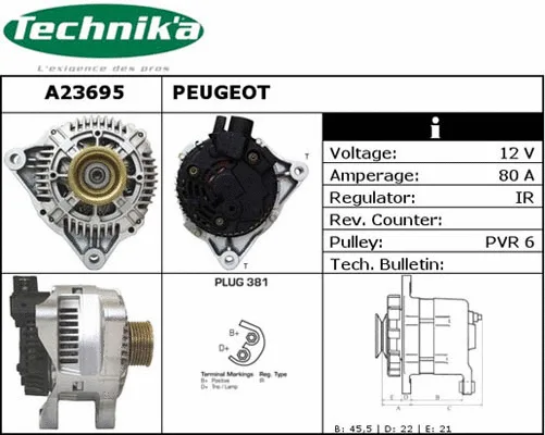 Alternator (A23695)