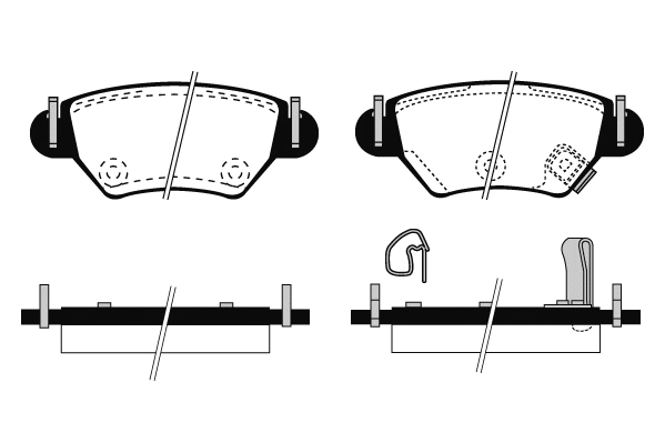 Brake Pad Set, disc brake (02074)