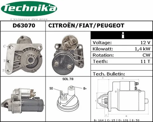 Starter (D63070)