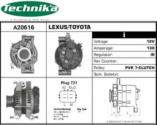 Alternator (A20616)