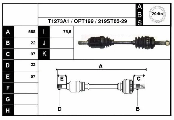 Drive Shaft (47219A1)
