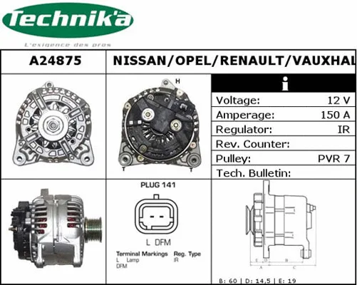 Alternator (A24875)