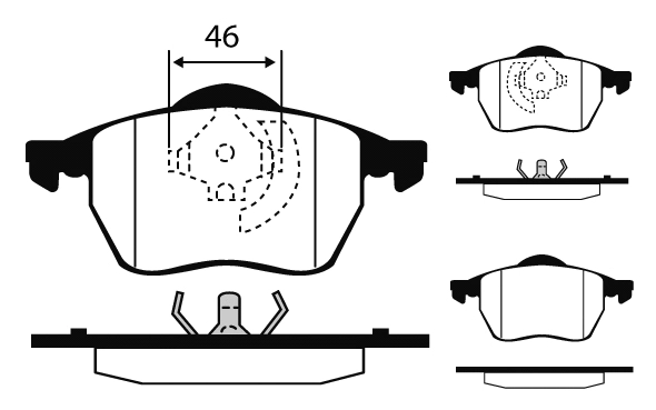 Brake Pad Set, disc brake (01162)