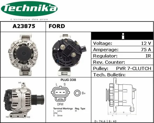 Alternator (A23875)