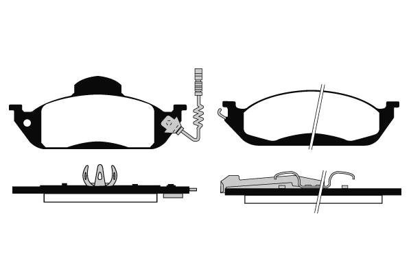 Brake Pad Set, disc brake (01409)