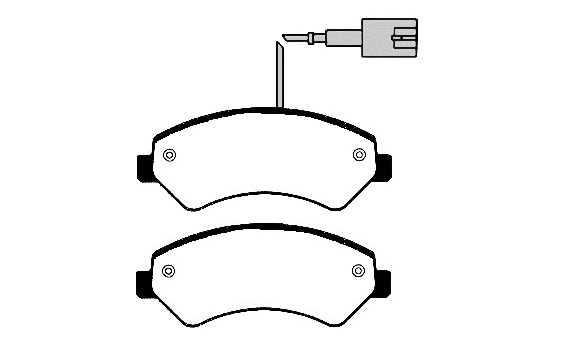 Brake Pad Set, disc brake (01632)