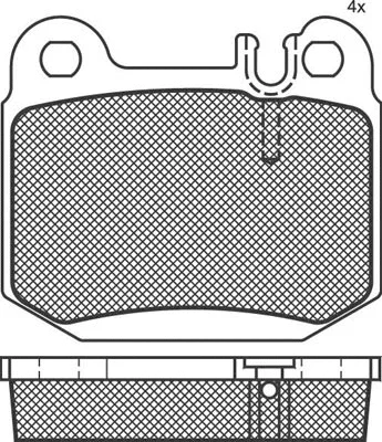 Brake Pad Set, disc brake (02135)