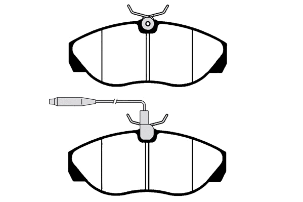 Brake Pad Set, disc brake (01044)