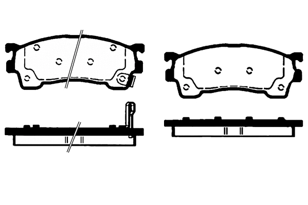 Brake Pad Set, disc brake (01490A)