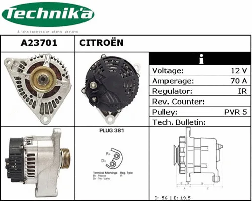 Alternator (A23701)