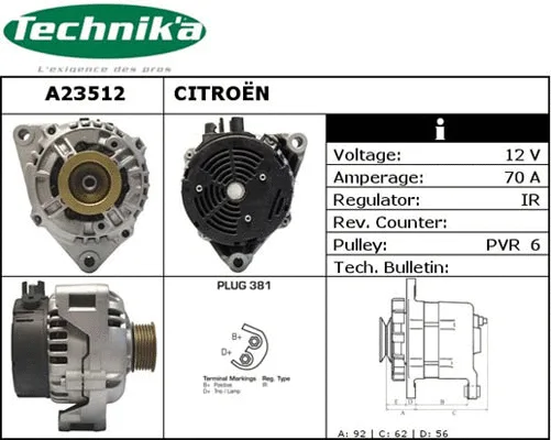 Alternator (A23512)