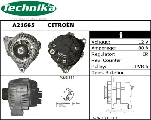 Alternator (A21665)