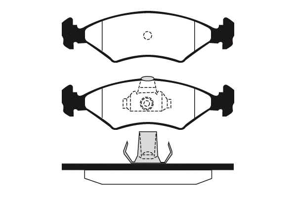 Brake Pad Set, disc brake (01115)