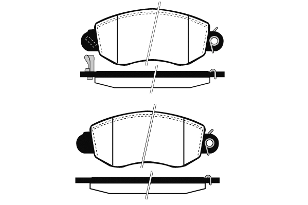 Brake Pad Set, disc brake (01191A)