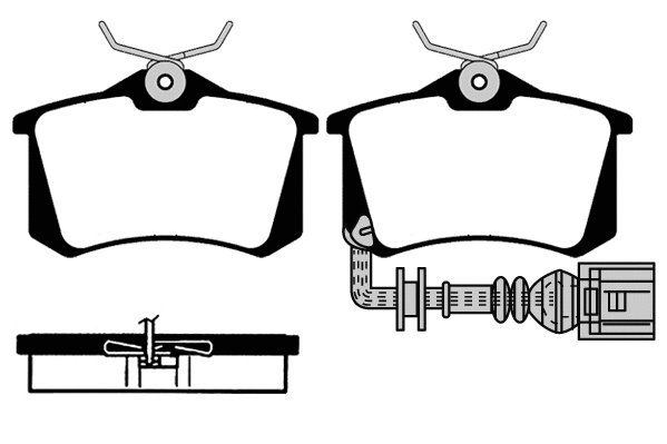Brake Pad Set, disc brake (02091)