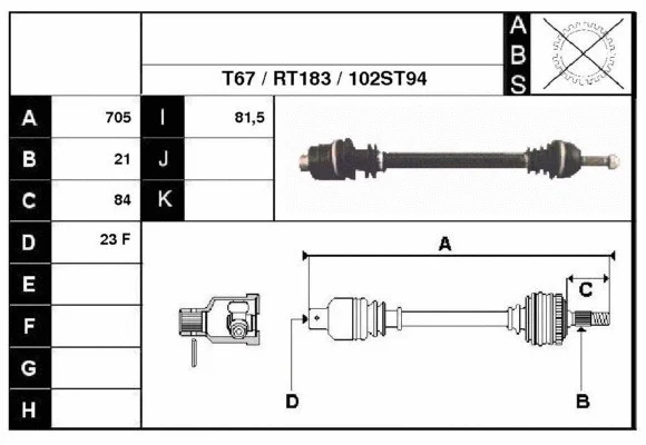 Drive Shaft (38102)