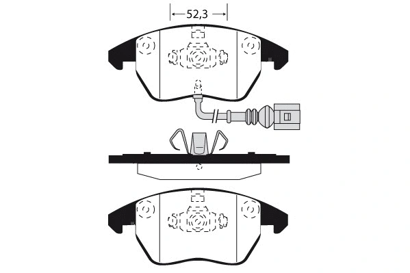 Brake Pad Set, disc brake (01516)