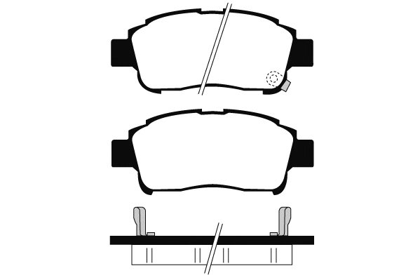 Brake Pad Set, disc brake (01334)