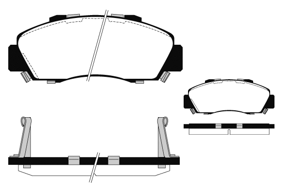 Brake Pad Set, disc brake (01214)