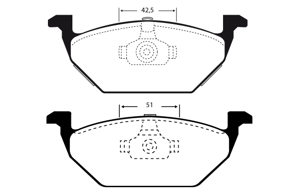 Brake Pad Set, disc brake (01422)