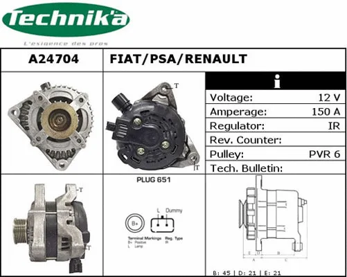 Alternator (A24704)