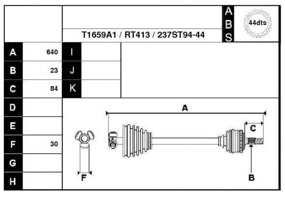 Drive Shaft (38237A1)